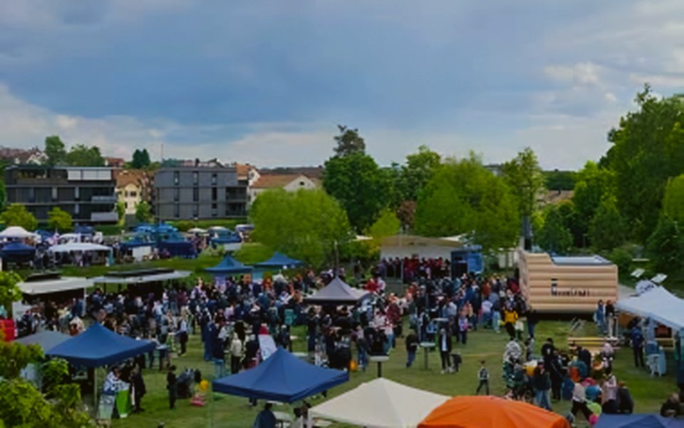 Infostände im Bürgerpark